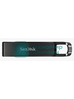 Флешка USB Sandisk CZ460 Ultra (SDCZ460-128G-G46), 128Gb, USB Type-C, R/W 150/30, черный