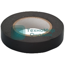 Изолента Сибртех ПВХ, 15 мм х 10 м, 130 мкм, черная