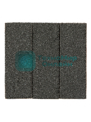 Губка для шлифования Matrix 100 x 70 x 25 мм, мягкая, 3 шт., P 60/80, P 60/100, P 80/120