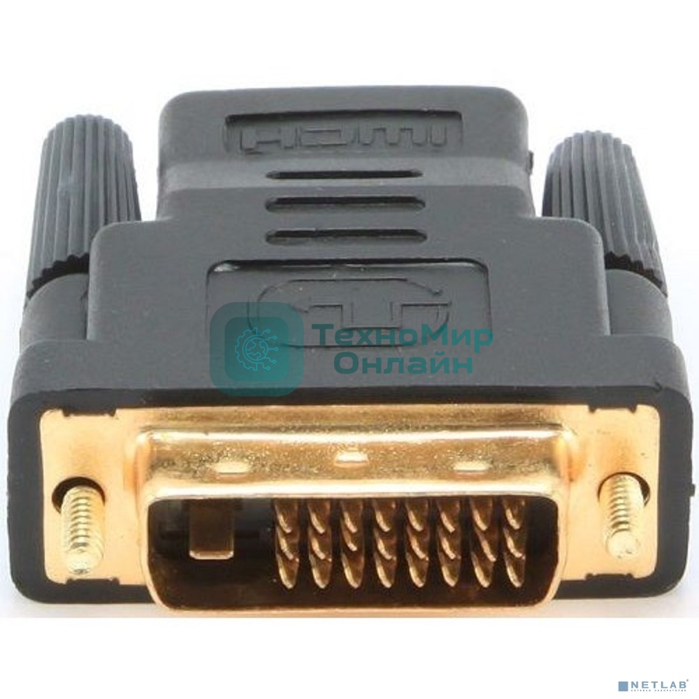 Адаптер Filum HDMI-DVI-D, разъемы: HDMI A female-DVI-D double link male, пакет. (FL-A-HF-DVIDM-2)