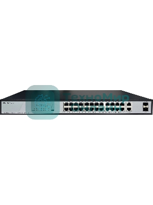 Коммутатор Origo OS2228P/370W OS2228P/370W/B1A (L2) 26x1 Гбит/с 2SFP 24PoE+ 370W неуправляемый
