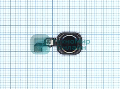 Кнопка HOME в сборе с механизмом и шлейфом для iPhone 6S/6S Plus черная