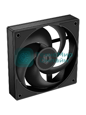 Вентилятор для корпуса ID-Cooling AS-120-K черный, 120 мм, 2000 об/мин, 27.2 дБ, 4 pin