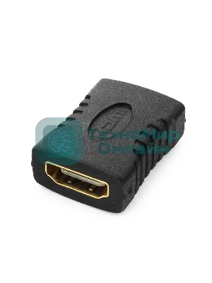 Переходник Gembird Переходник HDMI-HDMI 19F/19F, золотые разъемы, пакет