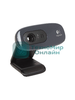 Веб-камера Logitech C270 HD 1280x720, 30 кадр/с, USB Type-A, микрофон (шумоподавление), автоосвещение, универсальное крепление