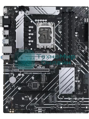 Материнская плата ASUS PRIME B660-PLUS D4, Socket LGA 1700, Intel B660, 4xDDR4, 4xSATA, 3xM.2, 1xPCIe 4.0 x16, 1xPCIe 3.0 x4, 1xHDMI, 1xDP, 1xVGA, 1x 1Gb LAN, 1xUSB-C 3.2 Gen 2x2, 2xUSB-A 3.2 Gen 2, 1xUSB-A 3.2 Gen 1, 2xUSB-A 2.0, 7.1, ATX