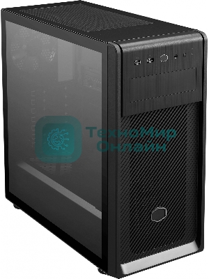 Компьютерный корпус без блока питания Cooler Master Elite 500, 2xUSB3.2, 1x120Fan, w/o PSU, Black, w/o ODD, Window TG left panel, ATX
