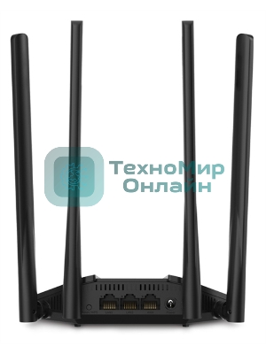 Wi-Fi роутер MERCUSYS MR30G, Wi-Fi 5, AC1200, 2.4/5ГГц, 2 LAN, черный