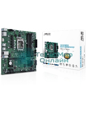 Материнская плата ASUS Pro Q670M-C-CSM, LGA 1700, Intel Q670, 4xDDR5, 6xSATA, 2xM.2, 1xPCIe 4.0 x16, 1xHDMI, 2xDP, 1x1Gb LAN, 4xUSB-A 3.2 Gen 2, 3x3.5 мм, 7.1, mATX