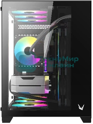 Компьютерный корпус AeroCool/Formula Crystal Z5 черный без БП mATX 1x120мм 2xUSB 2.0 1xUSB 3.0 audio bott PSU