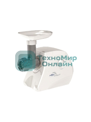 Мясорубка электрическая Ротор Альфа-р ЭМШ 35/250-2 белый, 1500 Вт, 0.6 кг/мин, реверс, защита от перегрузки, насадки - 2