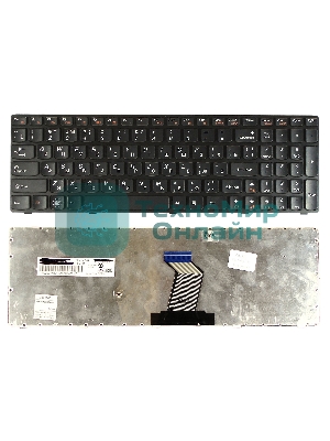 Клавиатура для ноутбука Lenovo IdeaPad Y570 черная рамка черная