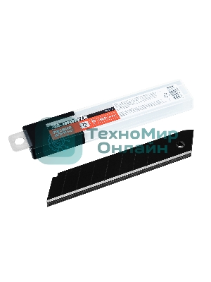 Лезвия Matrix 25 мм, сталь SK5, черный, 10 шт