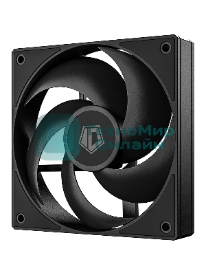 Вентилятор для корпуса ID-Cooling AS-120-K черный, 120 мм, 2000 об/мин, 27.2 дБ, 4 pin