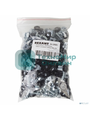 Комплект крепежа Rexant винт+шайба+гайка M6x16
