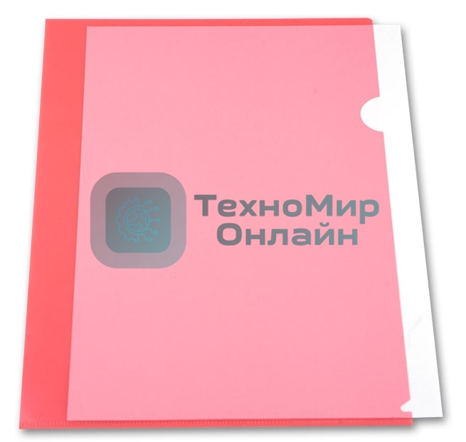 Папка-уголок Бюрократ -EE310/1RED A4, пластик, 0.15мм, красный