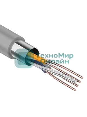 Кабель витая пара Rexant F/UTP cat.5e 2х2х24AWG solid CU PVC сер. (м)