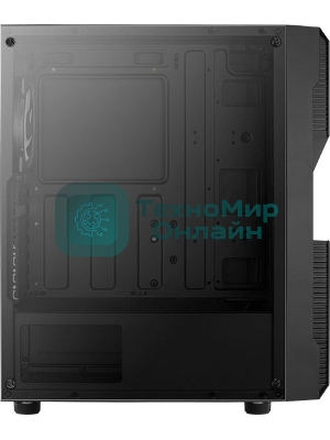 Компьютерный корпус Aerocool/Formula Menace Saturn FRGB-G-BK-v1 черный без БП ATX 4x120мм 2xUSB2.0 1xUSB3.0 audio bott PSU