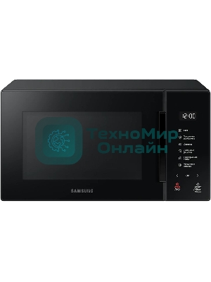 Микроволновая печь Samsung MS23T5018AK/BW черный, 23 л, 800 Вт, переключатели - сенсор