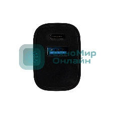 Сетевое зарядное устройство Rexant USB + Type-C, 5V, 2.4 A, черный