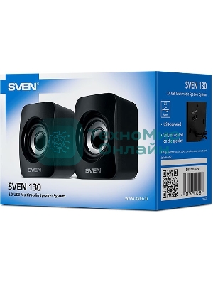 Акустическая система SVEN 130, черный (6 Вт, питание USB)