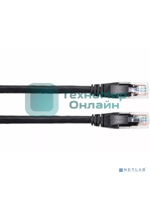 Патч-корд литой AOpen ANP612B-BK-2M (7/0.20) UTP кат.6 черный 2m