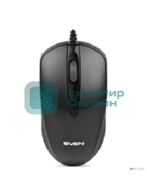 Мышь проводная SVEN RX-112 черный, 800 dpi, USB, кнопки - 3