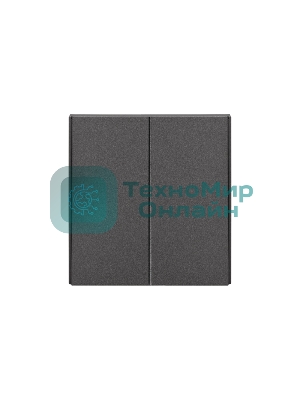 Выключатель Kranz STRONG 2 кл 10А с/у графит