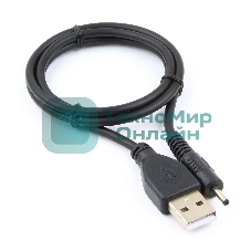 Кабель Gembird/Cablexpert AM/DC 2,5мм 5V 2A (для планшетов Android), 0.7м, экран, черный, пакет