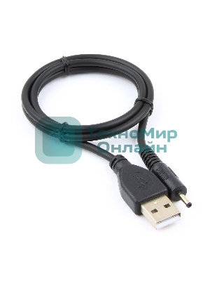 Кабель Gembird/Cablexpert AM/DC 2,5мм 5V 2A (для планшетов Android), 0.7м, экран, черный, пакет