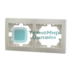 Рамка 2-м Мира горизонт. крем. Lezard 701-0300-147