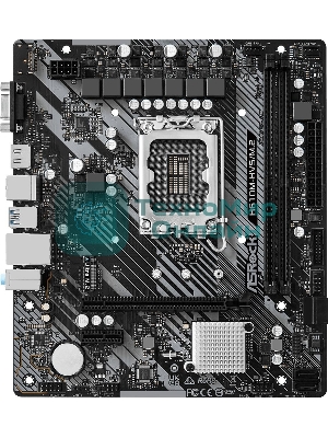 Материнская плата ASRock H610M-HVS/M.2 R2.0, LGA 1700, Intel H610, 2xDDR4, 4xSATA, 1xM.2, 1xPCIe 4.0 x16, 1xPCIe x1, 1xHDMI, 1xVGA, 1x 1Gb LAN, 4xUSB-A 2.0, 2xUSB-A 3.2 Gen 1, 3x3.5 мм, 7.1, mATX