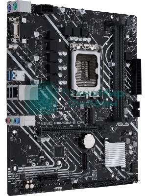Материнская плата ASUS PRIME H610M-E D4-CSM, LGA 1700, Intel H610, 2xDDR4, 4xSATA, 2xM.2 PCIe 3.0 (x2, x4), 1xPCIe 4.0 x16, 1xPCIe x1, 1xHDMI, 1xDP, 1xVGA, 2xUSB-A 2.0, 2xUSB-A 3.2 Gen 1, 1x 1Gb LAN, 3x3.5 мм, 7.1, mATX