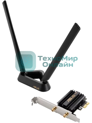 Сетевой адаптер Wi-Fi + Bluetooth Asus PCE-AXE59BT AX2400 PCI Express x1 2ант.