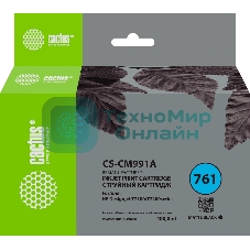 Картридж струйный Cactus CS-CM991A №761 черный (400мл) для HP DesignJet T7100/Т7200