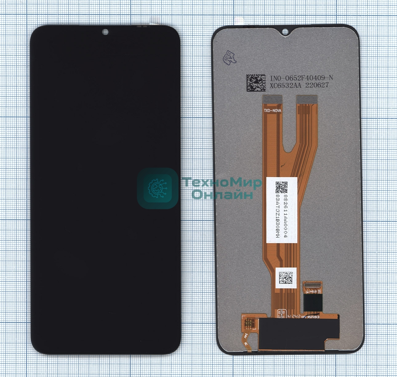 Дисплей для Samsung Galaxy A03 Core SM-A032F черный