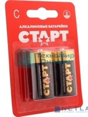 Батарейки СТАРТ LR14-BL2 20/160 (2 шт)
