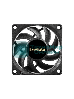 Вентилятор для корпуса ExeGate ExtraPower EP07015B3P черный, 70 мм, 3100 об/мин, 28 дБ, 3 pin