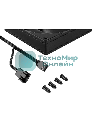 Вентилятор для корпуса ID-Cooling AS-120-K черный, 120 мм, 2000 об/мин, 27.2 дБ, 4 pin