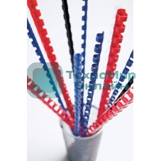 Пружины для переплета пластиковые Fellowes d=8мм 21-40лист A4 белый (100шт) CRC-53454 (FS-53454)