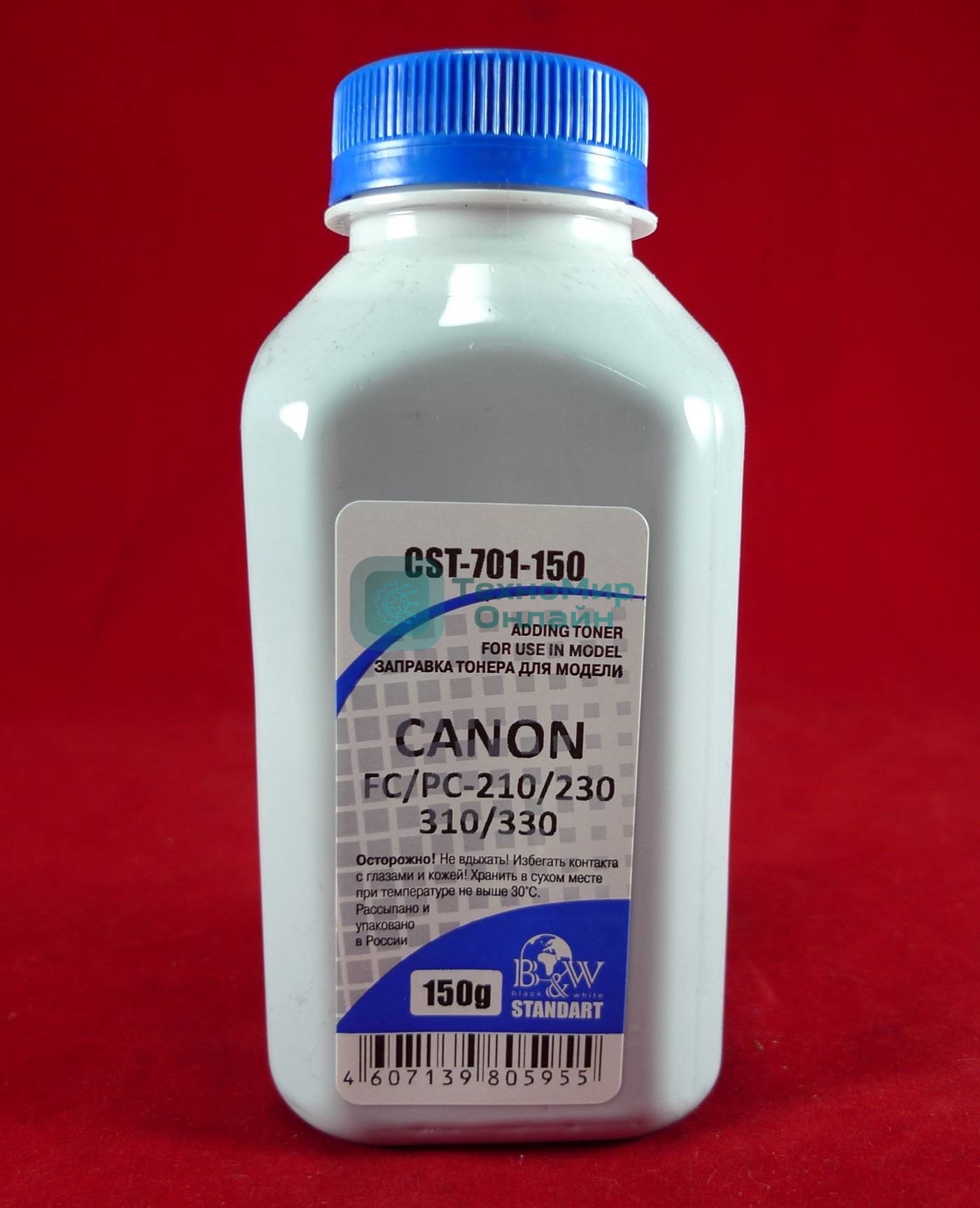 Тонер Canon FС/PC-210/230/310/330 (фл. 150г) B&W Standart фас. Россия