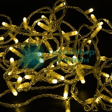 Гирлянда Neon-night Нить 10м, с эффектом мерцания, прозрачный ПВХ, 24В, Желтый