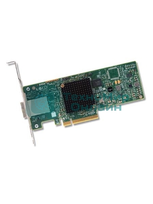 Контроллер LSI SAS9300-8E (PCI-E 3.0 x8, LP, EXTERNAL) SGL SAS12G, 8port (2*extSFF8644), Каб.отдельно