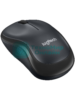 Мышь беспроводная Logitech M220 SILENT черный/серый, 1000 dpi, радиоканал, USB, кнопки - 3