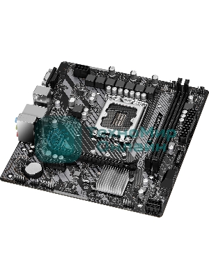Материнская плата ASRock H610M-HVS/M.2 R2.0, LGA 1700, Intel H610, 2xDDR4, 4xSATA, 1xM.2, 1xPCIe 4.0 x16, 1xPCIe x1, 1xHDMI, 1xVGA, 1x 1Gb LAN, 4xUSB-A 2.0, 2xUSB-A 3.2 Gen 1, 3x3.5 мм, 7.1, mATX