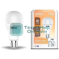Лампа Светодиодная Gauss Smart Home DIM E27 A60 10 Вт 2700К 1/10/40