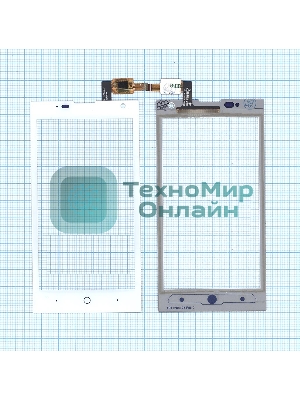 Сенсорное стекло (тачскрин) для ZTE V830 (Blade G Lux), белое