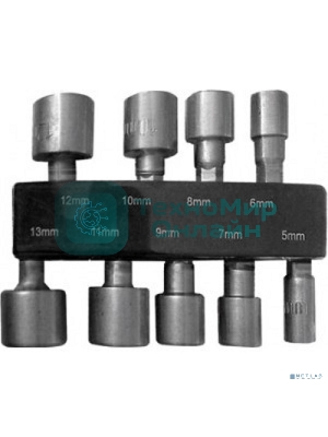 Набор головок FIT 57915набор усиленных головок crv 9 шт (5 - 13 мм)