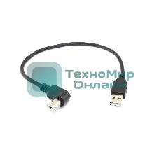 Кабель USB 2.0 на USB-B угол влево 0,3 м