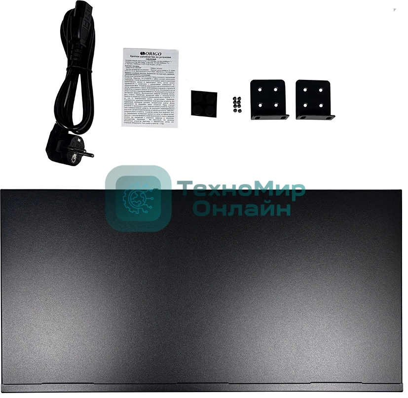 Коммутатор Origo OS2228P/370W OS2228P/370W/B1A (L2) 26x1 Гбит/с 2SFP 24PoE+ 370W неуправляемый